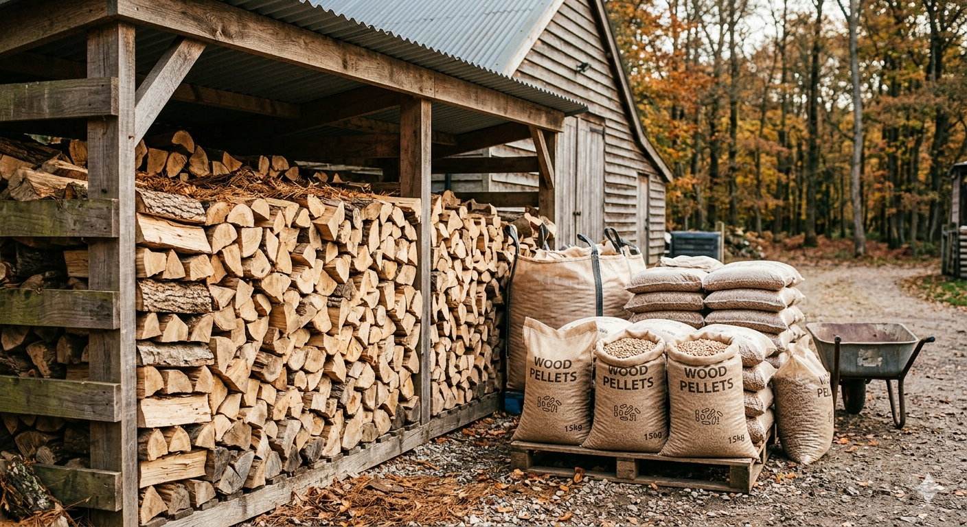 Yüksek kaliteli odun peletleri